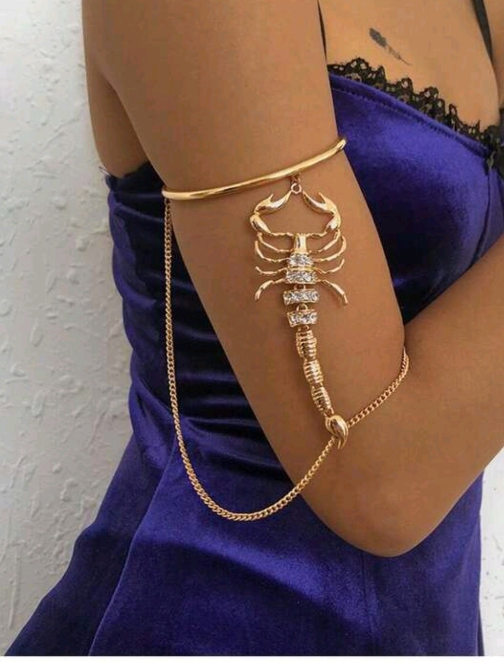 Gold Scorpion Arm Bracelet - Women Jewelry